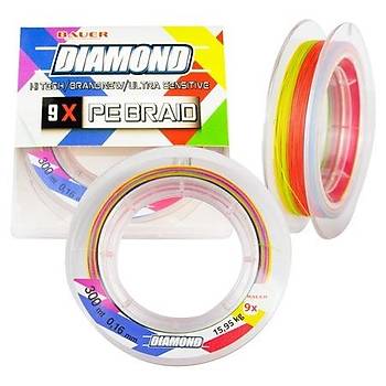Bauer Diamond Multicolor0,16mm 9x 300mt Ip Misina Yksek Drag :15,95 kg
