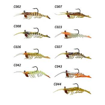 OSAKA CARIDINA SHRIMP 7.62 CM 6.5 GR TPE YUMUAK SLKON KARDES C008
