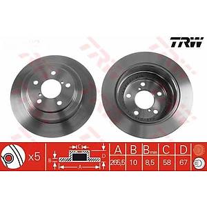 FORESTER ARKA FREN D�SK� 2,0cc-2,0 TURBO 1998-2000