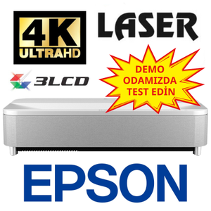 Epson Lifestudio Grand EH-LS970W GER�EK 4K Ultra K�sa Mesafe Lazer Projeksiyon Cihaz�