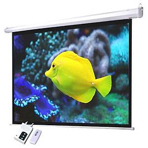 Specta 300cm x 169cm Motorlu Home Cinema Projeksiyon Perdesi Contrast Gray