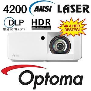 Optoma GT2100HDR K�sa Mesafe Lazer Projeksiyon Cihaz�
