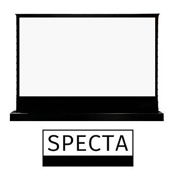 Specta 300cm x 169cm Yerden Alr Motorlu Projeksiyon Perdesi - Matte White