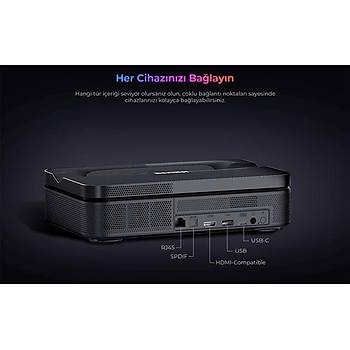 Havit PJ600 Plus Ultra Ksa Mesafe LED Bataryal Projeksiyon Cihaz