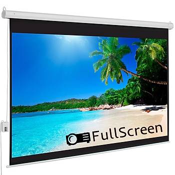 FullScreen 700x400 Motorlu Projeksiyon Perdesi