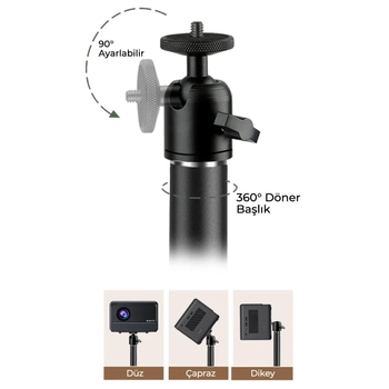 Havit PA305 Ayakl� Projeksiyon Stand� - Tripod Giri�li - Ayarlanabilir Y�kseklik