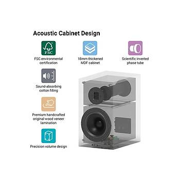 Arylic BK651 2 Way Bookshelf Speakers