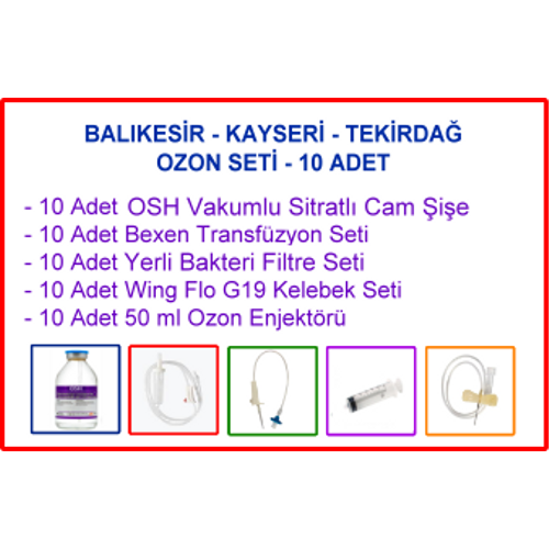 Balkesir / Kayseri/ Tekirda Ozon Seti - 10 Adet