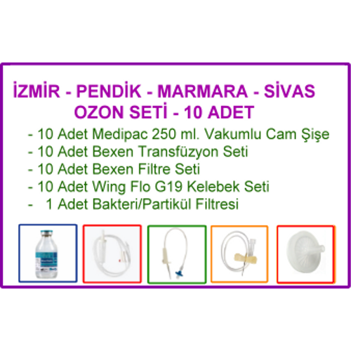 zmir / Pendik / Marmara/ Sivas Numune Ozon Seti (10 Adet)