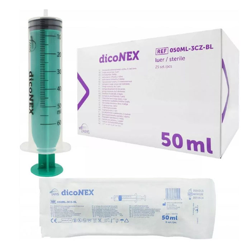 Diconex Latex-free silikonize 50 ml enjektr  - 10 ADET