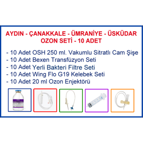 Aydn / anakkale/ mraniye/ skdar Ozon Seti - 10 Adet YEN