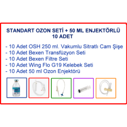 Standart Majr Ozon Seti + 50 Ml enjektrl (10 adet)