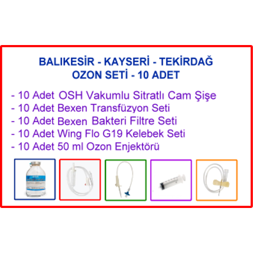 Balkesir / Kayseri/ Tekirda Ozon Seti - 10 Adet