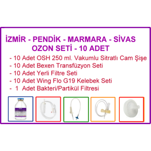 zmir / Pendik / Marmara/ Sivas Numune Ozon Seti (10 Adet)