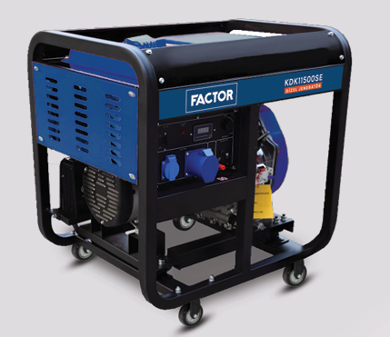 FACTOR KDK11500SE MARŞLI MONOFAZE DİZEL JENERATÖR