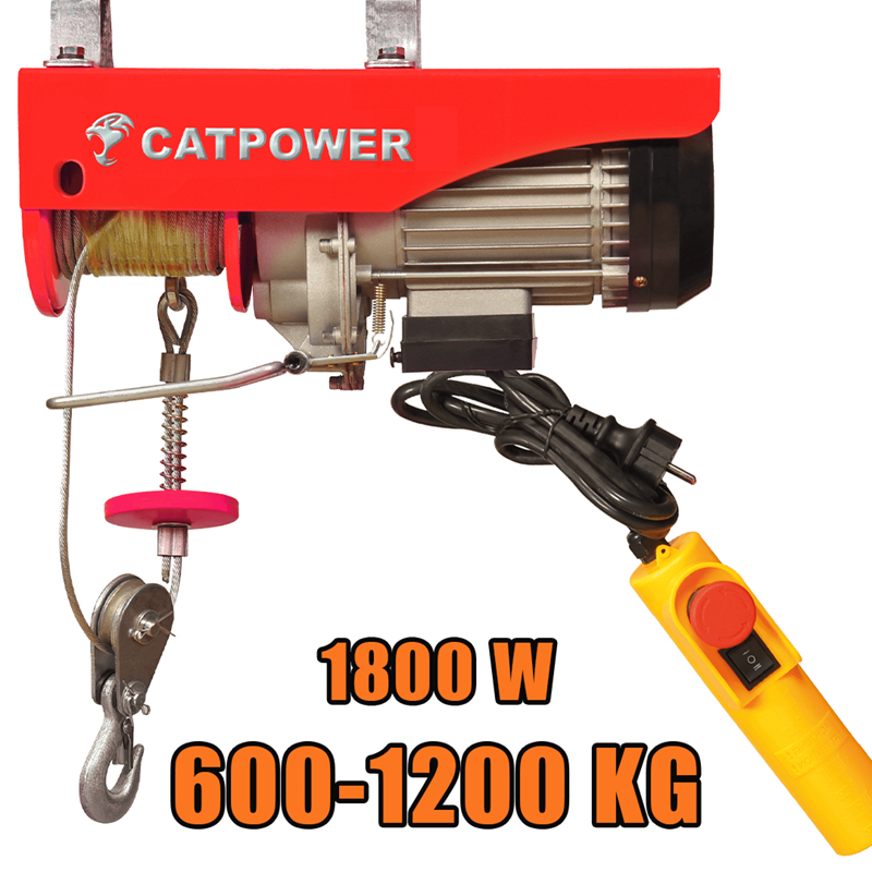 CATPOWER CAT7751 ELEKTRİKLİ VİNÇ 600-1200 KG 1800W