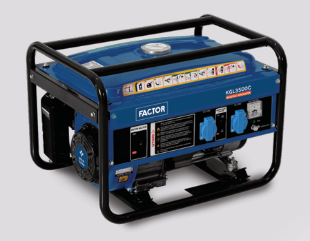 FACTOR KGL3500C İPLİ MONOFAZE BENZİNLİ JENERATÖR