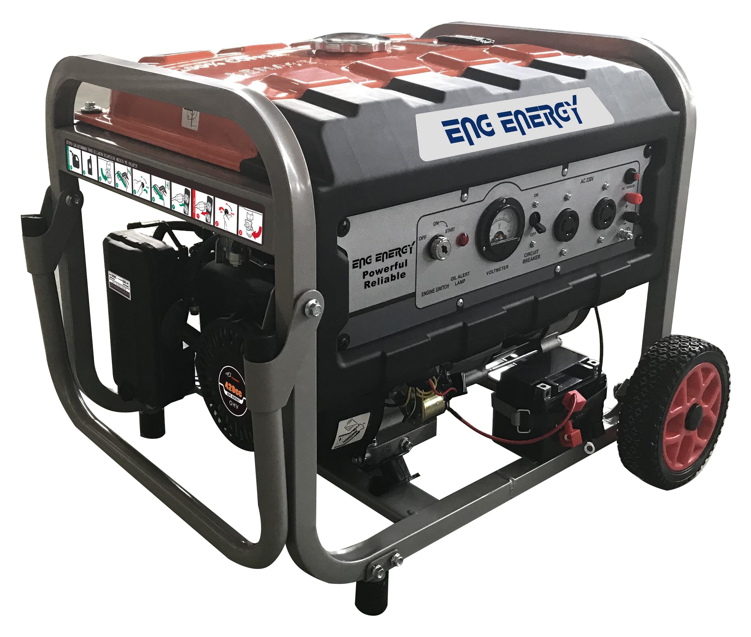 ENG ENERGY KM8000-ME BENZİNLİ JENERATÖR (MARŞLI)