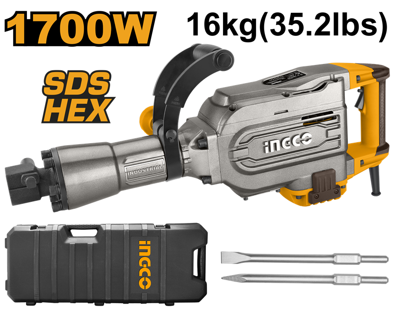 INGCO ING-PDB17008 KIRICI HEX 16KG 1700 WATT