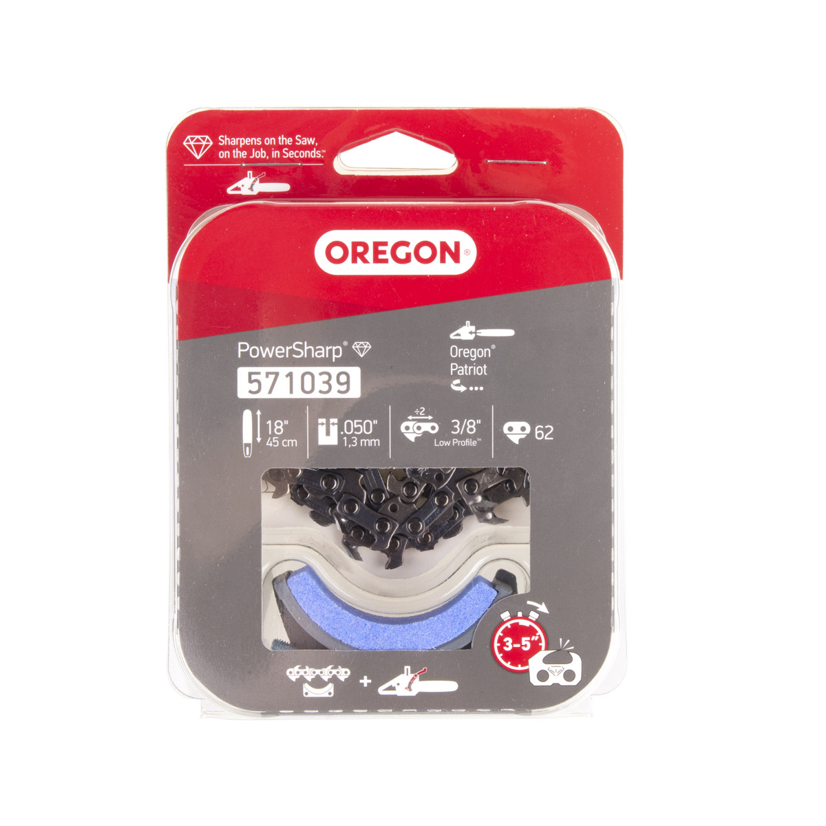 OREGON 571039 KESİK ZİNCİR 31 DİŞ 91 & BİLEME TAŞI CS1500