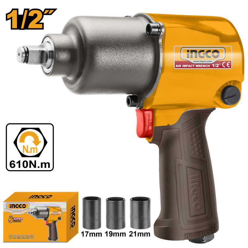 INGCO ING-AIW12562 HAVALI SOMUN SIKMA 1/2"7000 DEVİR/DAKİKA