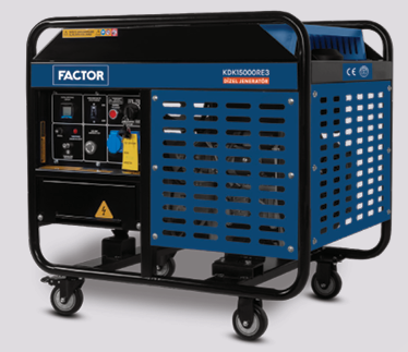 FACTOR KDK15000RE3 MARŞLI TRİFAZE DİZEL JENERATÖR