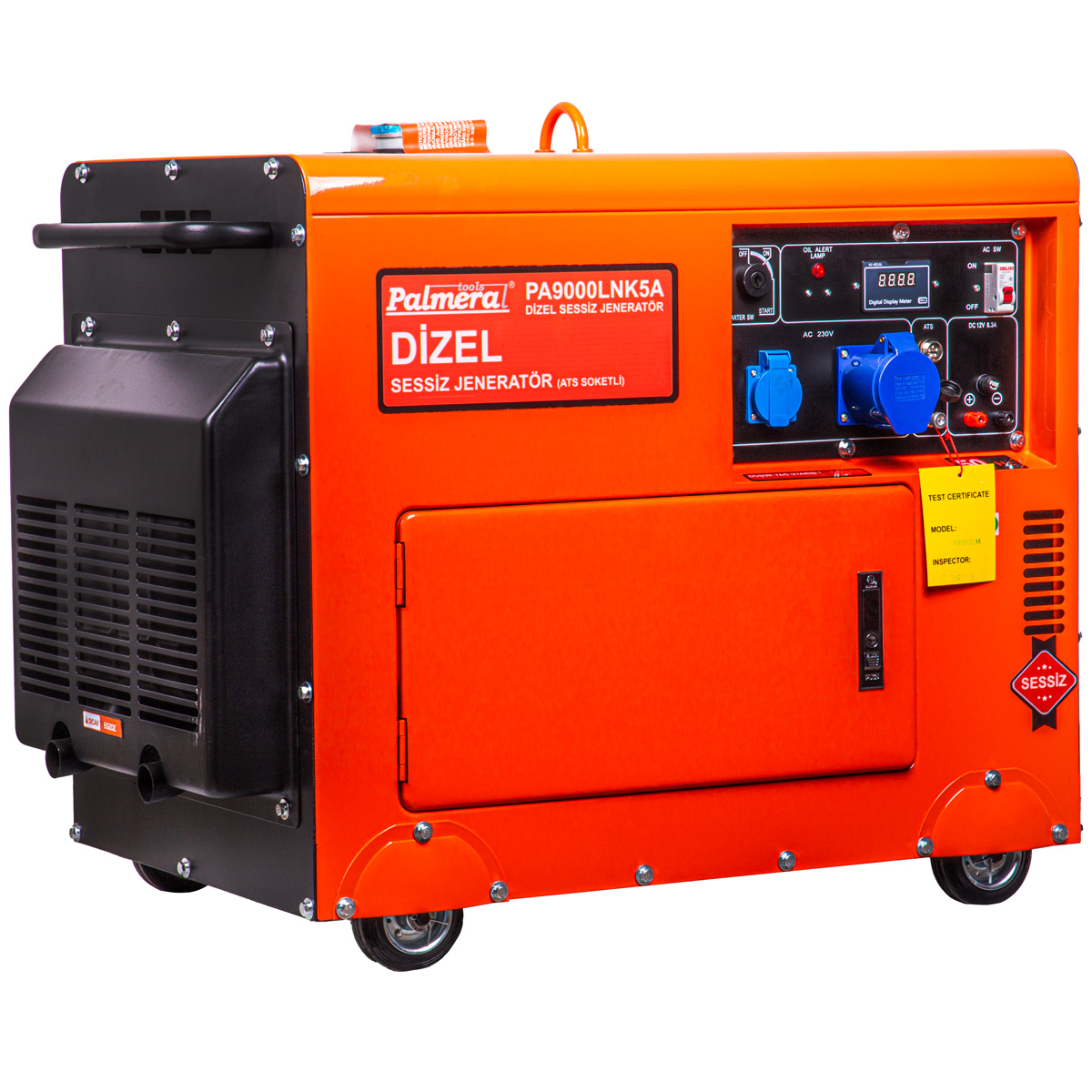 PALMERA PA9000LNK5A EUR5 JENERATÖR 8,1 kVA DİZEL MARŞLI ATS UYUMLU