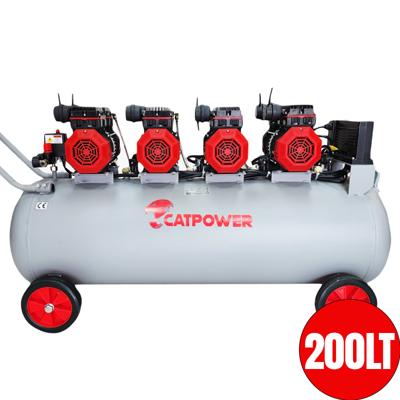 CATPOWER CAT1202 SESSİZ VE YAĞSIZ KOMPRESÖR 6 HP 200LT