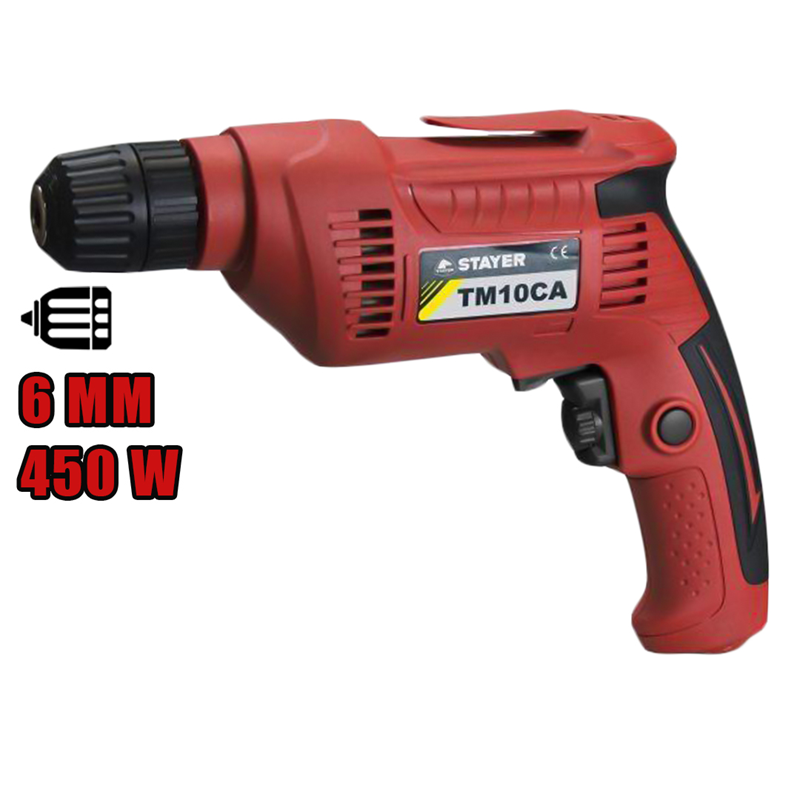 STAYER STY-TM10CA DARBESİZ MATKAP 6MM 450W