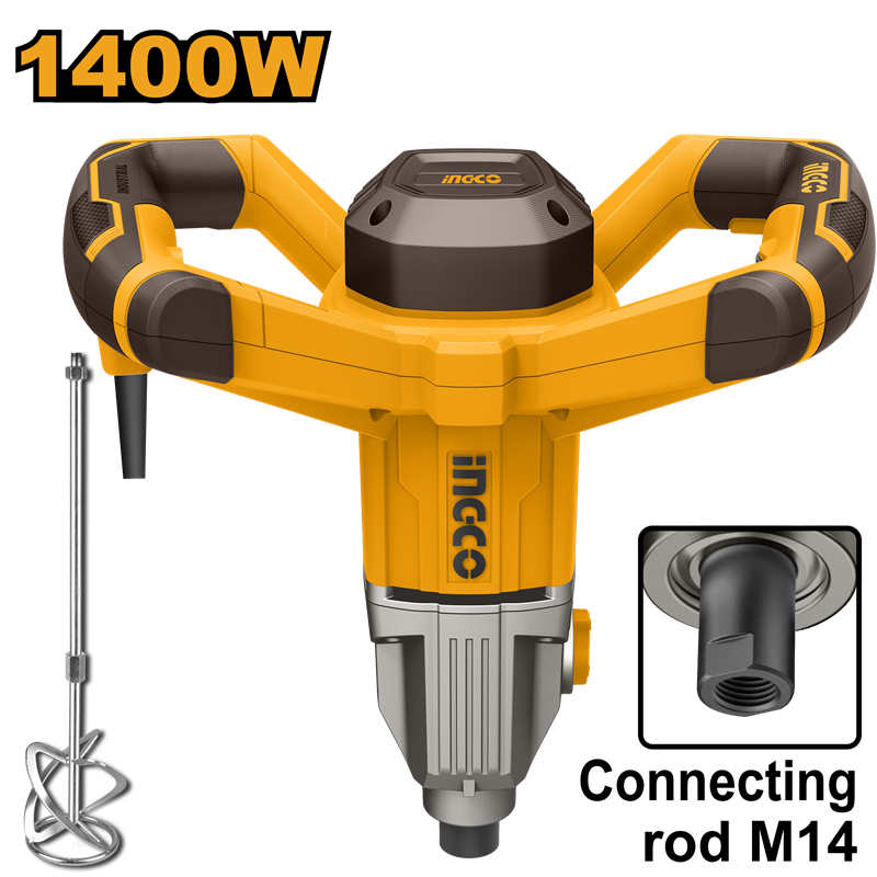 INGCO ING-MX214008 ENDÜSTİREL ELEKTRİKLİ BOYA KARIŞTIRICI 1400 WATT