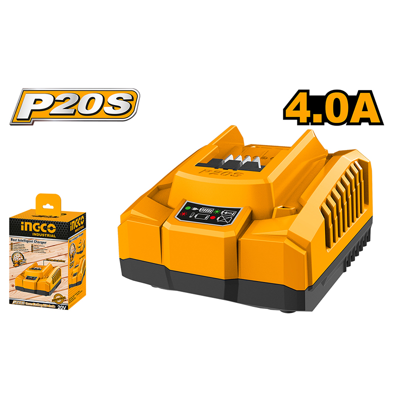 INGCO ING-FCLI20411E Hızlı Akıllı Şarj Cihazı 20V 4.0Ah