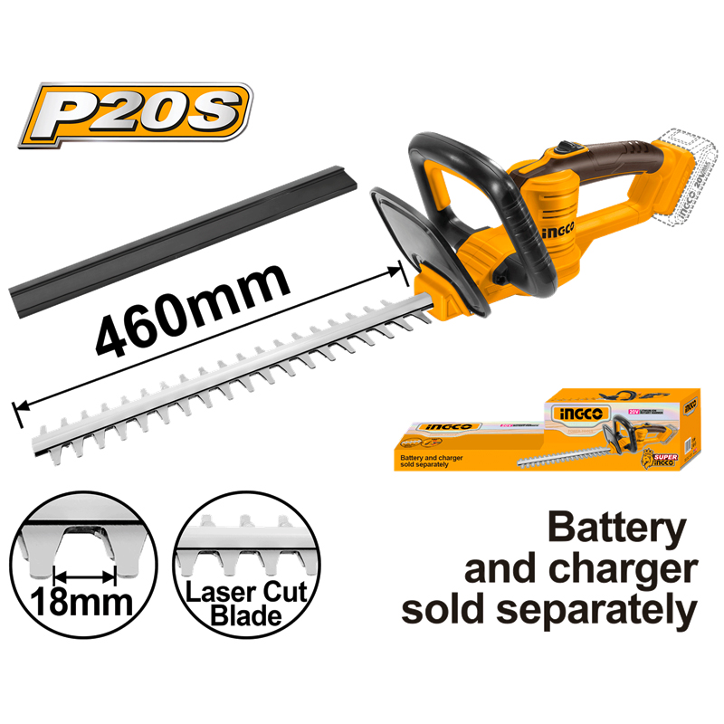 INGCO ING-CHTLI20018 Li-ion Akülü Çit Kesme 20V 2.0Ah