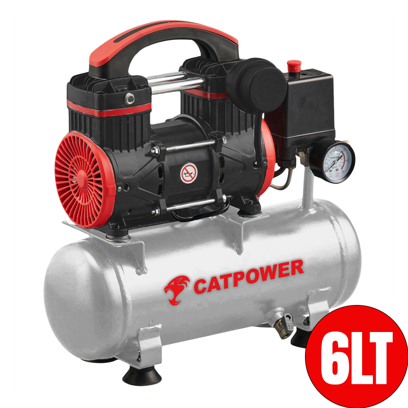 CATPOWER CAT1111 SESSİZ VE YAĞSIZ KOMPRESÖR 1 HP 6 LT