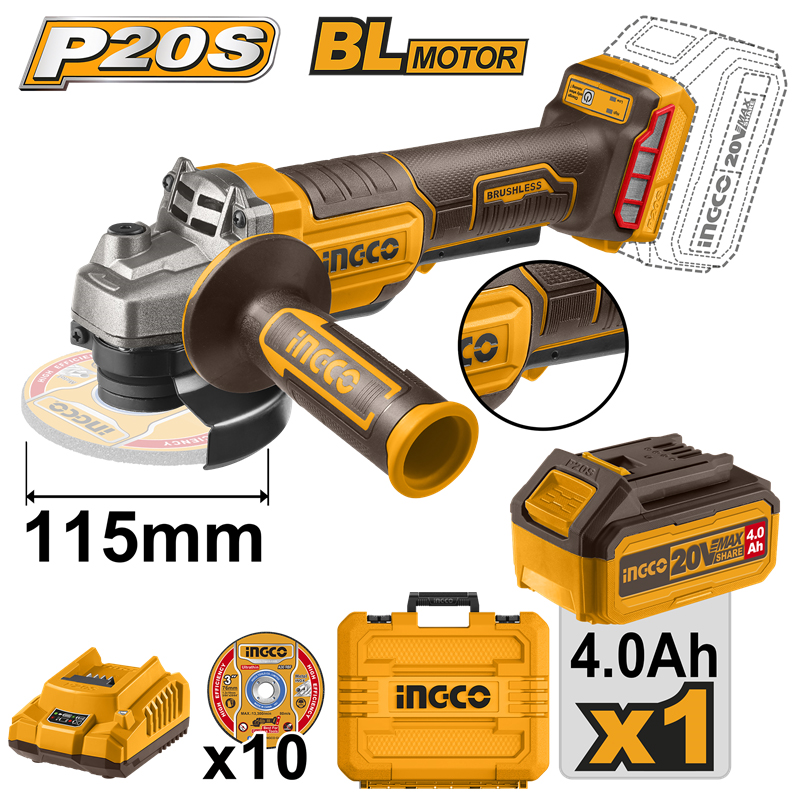 INGCO ING-CAGLI2111561 SET Li-ion Akülü Avuç Taşlama