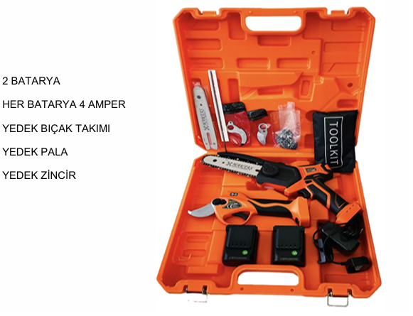 HAKTAŞ HKT-110 2 Lİ AKÜLÜ BUDAMA SETİ