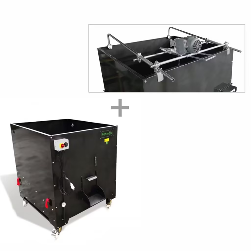 KADIOĞLU 1300KE ELEKTRİK ISITICILI CEVİZ,FINDIK,BADEM KURUTMA MAKİNESİ KARIŞITICILI 1300 LT(700-900 KG)