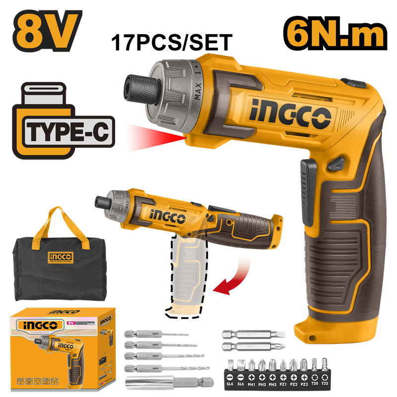INGCO ING-CSDLI0802 Lİ-İON AKÜLÜ VİDALAMA