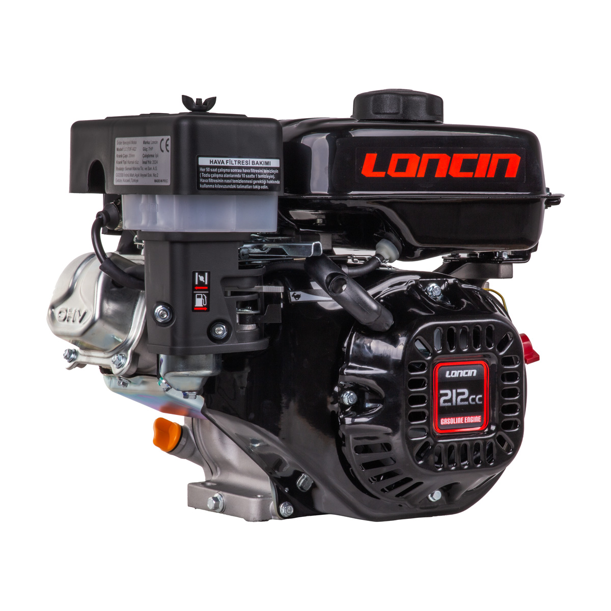 LONCİN LC170F-A22 EUR5 BENZİNLİ MOTOR 7HP ÇAPA TİP Ø20mm