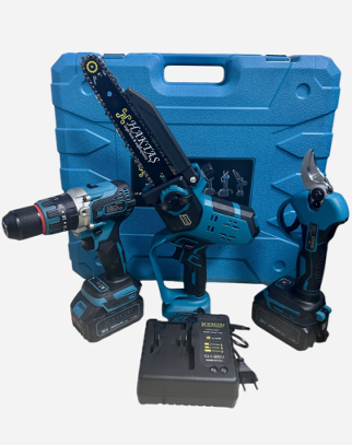 HAKTAŞ HKT-1200 3 LÜ SET (30MM MAKAS + 8" TESTERE + MATKAP)