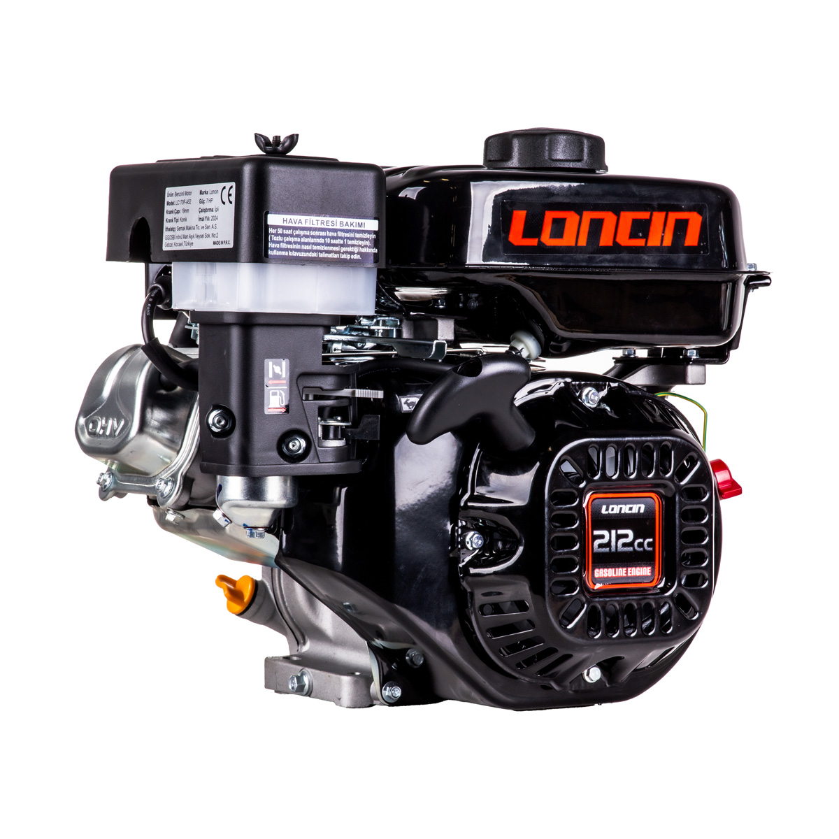 LONCİN LC170F-A52 EUR5 BENZİNLİ MOTOR 7HP KONİK TİP