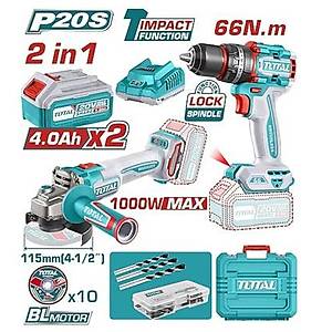 TOTAL TCKLI20273E MATKAP TA�LAMA SET 2*4 AH