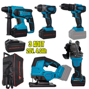 CATPOWER CAT4150 K�M�RS�Z AK�L� SET: DARBEL� V�DALAMA / KIRICI-DEL�C� / AVU� TA�LAMA / SOMUN SIKMA / DEKUPAJ 20V 4.0aH L�-�ON