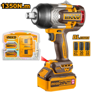 INGCO ING-CIWLI201351-SET Li-ion K�m�rs�z Ak�l� Somun S�kma 3/4