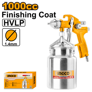 INGCO ING-ASG2101 BOYA TABANCASI HVLP 1000CC ALTTAN DEPO