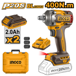 INGCO ING-CIWLI2040E K�M�RS�Z AK�L� SOMUN SIKMA 1/2 20V 2.0AH