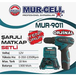 Murcell Mur-9011 12v Ak�l� Matkap Setli