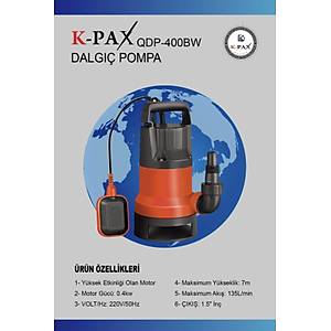 K-PAX QDP-400BW 400 WATT DALGI� POMPA