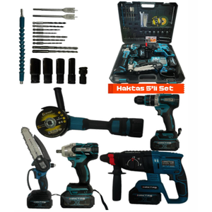 HAKTA� HKT-929 5L� AK�L� SET ( KIRICI + TA�LAMA + MATKAP + SOMUN SIKMA + Z�NC�RL� TESTER)