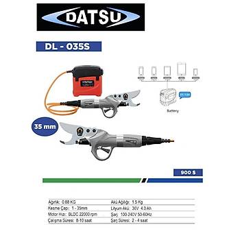 Datsu 35mm Pistonlu Sırt Akülü Budama Makası