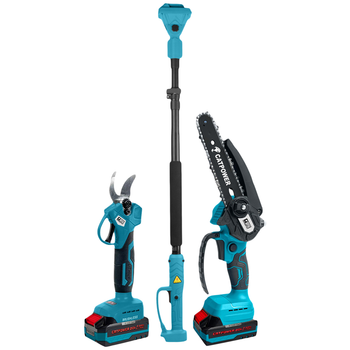 CATPOWER CAT 1520 K�M�RS�Z AK�L� 2 L� SET DAL BUDAMA VE Z�NC�RL� TESTERE (TELESKOP�K UZATMA) 20V 2.0Ah